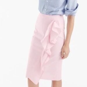 J Crew Pink Striped Women's Skirt